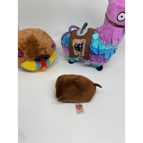 Cute whimsical plush bundle piñata, monkey boo ty and Charlie baboon - Picture 3 of 6